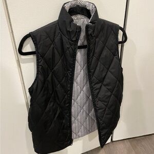 Black Quilted Vest